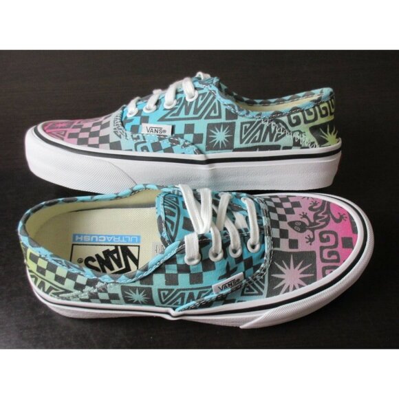 COPY - Vans Women's Authentic Sf Tribal Checkerboard True White Canvas shoes Si… - Picture 2 of 5